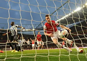 Arsenal V Newcastle United 2013/14 Prints: Koscielny Scores First Goal: Arsenal vs Newcastle United, Premier League 2013/14