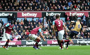 West Ham United V Arsenal 2015-16 Prints: Koscielny Scores the Third: Arsenal's Victory at West Ham United