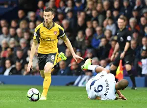 West Bromwich Albion V Arsenal 2016-17 Prints: Koscielny Surges Past Rondon: West Bromwich Albion vs Arsenal, Premier League 2016-17