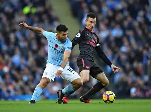 Koscielny vs. Aguero: Intense Battle at the Etihad - Manchester City vs. Arsenal, Premier League 2017-18