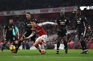 Arsenal V Manchester United 2017-18 Prints: Koscielny vs Smalling: A Battle for Supremacy - Arsenal vs Manchester United