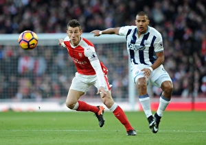 Koscielny's Determined Defence: Arsenal vs. West Bromwich Albion (2016-17) - Koscielny Fends Off Rondon