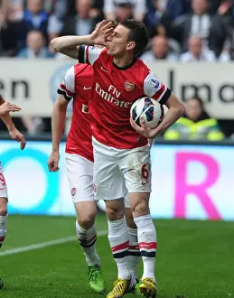 Newcastle United V Arsenal 2012-13 Prints: Koscielny's Dramatic Last-Minute Goal: Arsenal Snatch Victory from Newcastle United