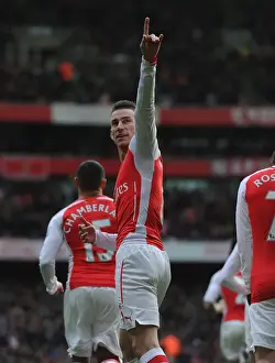 Arsenal V Stoke City 2014-15 Prints: Koscielny's Dramatic Last-Minute Winner: Arsenal vs