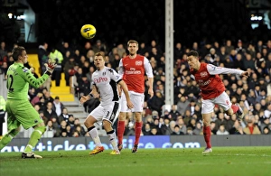 Fulham V Arsenal 2011-12 Prints: Koscielny's Game-Winning Goal: Fulham vs. Arsenal, Premier League 2011-12