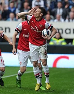 Newcastle United Collection: Koscielny's Last-Minute Drama: Arsenal Snatch Victory Over Newcastle United (2012-13)