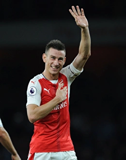 Arsenal V Chelsea 2016-17 Prints: Koscielny's Reaction: Arsenal vs. Chelsea, 2016-17 Premier League