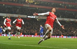 Arsenal V Everton 2010-11 Prints: Koscielny's Strike: Arsenal's 2-1 Victory Over Everton, 2011