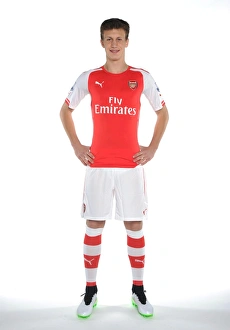 Krystian Bielik (Arsenal). Signing Photoshoot. Arsenal Training Ground. London Colney Krystian Bielik (Arsenal). Signing Photoshoot. Arsenal Training Ground. London Colney