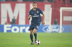 Images Dated 9th December 2009: Kyle Bartley (Arsenal). Olympiacos 1: 0 Arsenal, UEFA Champions League, Group H