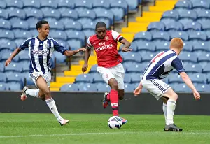 West Bromwich Albion U21 V Arsenal U21 2012-13 Prints: Kyle Ebecilio (Arsenal) Mani O Sullivan and Liam O Neil (WBA). West Bromwich Albion U21 1