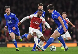 Arsenal v Leicester City 2018-19 Collection: Lacazette 1 181022WAFC