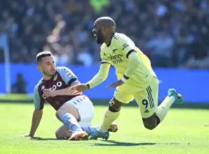Lacazette Fouled by McGinn: Aston Villa vs Arsenal (2021-22)