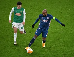 Lacazette Scores Alone: Emirates Stadium's Empty Stands - Arsenal vs. SK Rapid Wien, UEFA Europa League 2020-21