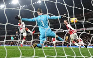 Arsenal V Manchester United 2017-18 Prints: Lacazette Scores Stunner: Arsenal vs Manchester United, Premier League 2017-18