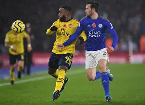 Leicester City V Arsenal 2019-20 Prints: Lacazette vs. Chilwell: A Premier League Battle - Leicester City vs. Arsenal