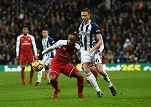 Lacazette vs Evans: Intense Battle in West Bromwich Albion vs Arsenal Premier League Clash