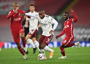 Liverpool V Arsenal 2020-21 Prints: Lacazette vs. Fabinho & Keita: Liverpool vs. Arsenal, 2020-21 Premier League Clash
