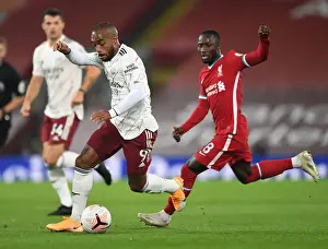 Liverpool V Arsenal 2020-21 Prints: Lacazette vs. Keita: Battle at Anfield - Liverpool vs. Arsenal, 2020-21 Premier League