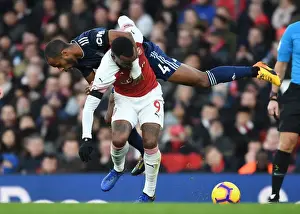 Arsenal V Fulham 2018-19 Prints: Lacazette vs Odoi: A Premier League Showdown at the Emirates
