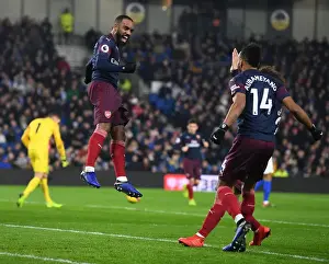 Brighton And Hove Albion V Arsenal 2018-19 Prints: Last-Minute Aubameyang Stunner: Arsenal Edge Past Brighton