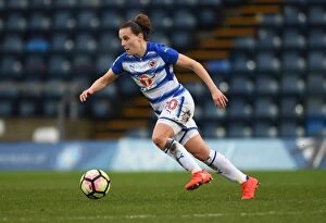 Lauren Bruton of Reading Faces Off Against Arsenal Ladies in WSL Action