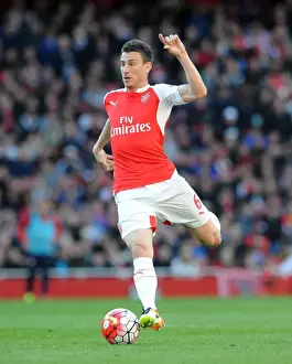 Arsenal V Norwich City 2015-16 Prints: Laurent Koscielny: In Action for Arsenal Against Norwich City (2015-16)