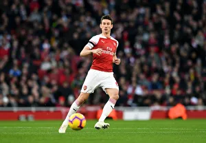 Arsenal V Fulham 2018-19 Prints: Laurent Koscielny in Action: Arsenal vs Fulham, Premier League 2018-19