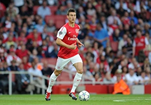 Arsenal V Udinese 2011-12 Prints: Laurent Koscielny (Arsenal). Arsenal 1: 0 Udinese