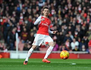 Images Dated 14th February 2016: Laurent Koscielny (Arsenal). Arsenal 2: 1 Leicester City. Barclays Premier League