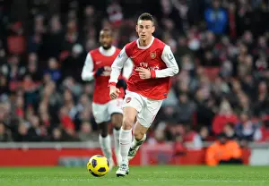 Laurent Koscielny (Arsenal). Arsenal 3: 0 Wigan Athletic. Barclays Premier League