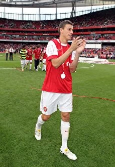 Koscielny Laurent Collection: Laurent Koscielny (Arsenal). Arsenal 3: 2 Celtic. Emirates Cup Pre Season
