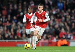 Images Dated 22nd January 2011: Laurent Koscielny (Arsenal). Arsenal 3: 0 Wigan Athletic. Barclays Premier League
