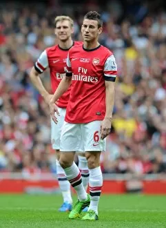 Laurent Koscielny (Arsenal). Arsenal 3: 1 Stoke City. Barclays Premier League. Emirates Stadium