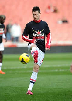 Laurent Koscielny (Arsenal) in his Arsenal for Everyone T Shirt. Arsenal 4:1 Sunderland Laurent Koscielny (Arsenal) in his Arsenal for Everyone T Shirt. Arsenal 4:1 Sunderland