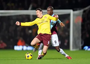 Laurent Koscielny (Arsenal) Carlton Cole (West Ham). West Ham United 0: 3 Arsenal