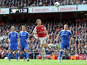 Arsenal v Chelsea 2011-12 Collection: Laurent Koscielny (Arsenal) John Terry (Chelsea). Arsenal 0: 0 Chelsea. Barclays Premier League