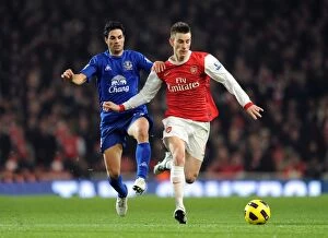 Arsenal v Everton 2010-11 Gallery: Laurent Koscielny (Arsenal) Mikel Arteta (Everton). Arsenal 2: 1 Everton