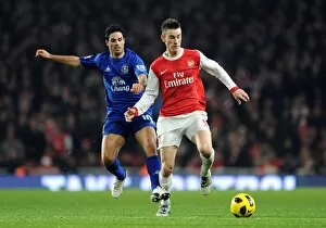 Laurent Koscielny (Arsenal) Mikel Arteta (Everton). Arsenal 2: 1 Everton