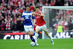 Arsenal V Birmingham City - Carlin Cup Final 2010-11 Prints: Laurent Koscielny (Arsenal) Nikola Zigic (Birmingham). Arsenal 1: 2 Birmingham City