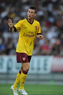 Sturm Graz V Arsenal 2010-11 Prints: Laurent Koscielny (Arsenal). Sturm Graz 0: 4 Arsenal, Graz, Austria, 21 / 7 / 2010