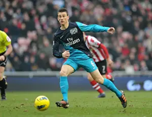 Sunderland V Arsenal 2011-12 Prints: Laurent Koscielny (Arsenal). Sunderland 1: 2 Arsenal. Barclays Premier League