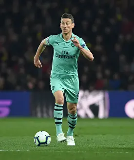 Laurent Koscielny Focuses in Arsenal's Victory Against Watford (Watford v Arsenal, Premier League 2018-19)