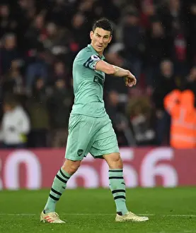 Southampton V Arsenal 2018-19 Prints: Laurent Koscielny Focuses in Southampton Showdown (Arsenal vs)