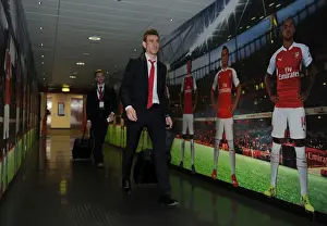 Arsenal V Barcelona 2015/16 Prints: Laurent Koscielny's Farewell Stroll: Arsenal FC vs