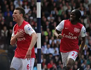 West Bromwich Albion V Arsenal 2011-12 Prints: Laurent Koscielny's Game-Winning Goal: Arsenal Triumphs Over West Bromwich Albion (2011-12)