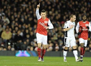 Fulham V Arsenal 2011-12 Prints: Laurent Koscielny's Goal: Fulham vs. Arsenal, Premier League 2011-12