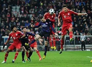Bayern Munich Collection: Laurent Koscielny's Headed Goal: Arsenal's Momentum Shift Against Bayern Munich in the 2012-13