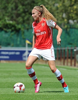 Millwall Lionessess V Arsenal Ladies 2014 Prints: Leah Williamson in Action: Arsenal Ladies vs. Millwall Lionesses - WSL Continental Cup