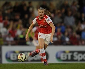 Images Dated 15th April 2015: Leah Williamson in Action: Arsenal Ladies vs. Bristol Academy, WSL (2015)